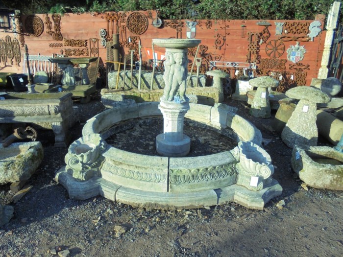 Fontaine en pierre reconstitue castorama