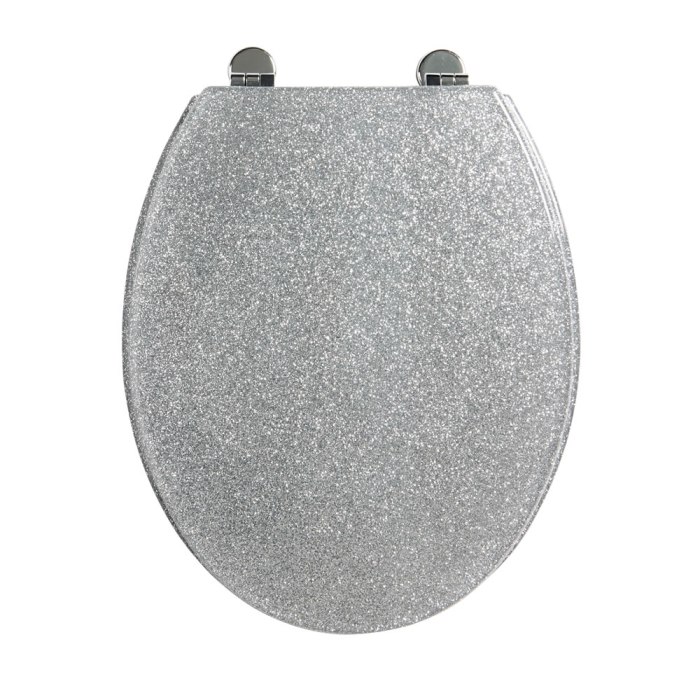 Toilet seat silver sparkle croydex bathroom wilko accessories choose board