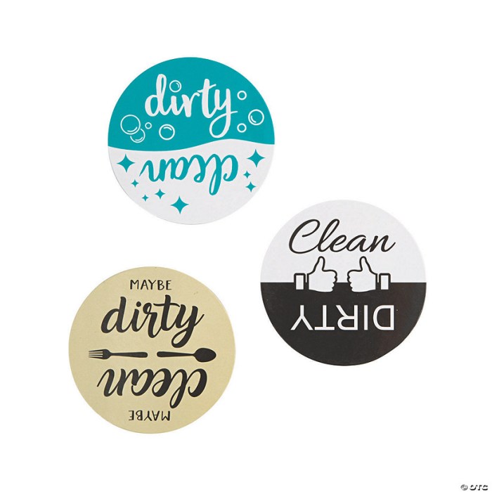 Stickers magnetique lave vaisselle