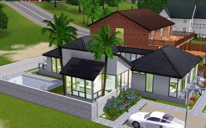 Plan maison sims 3