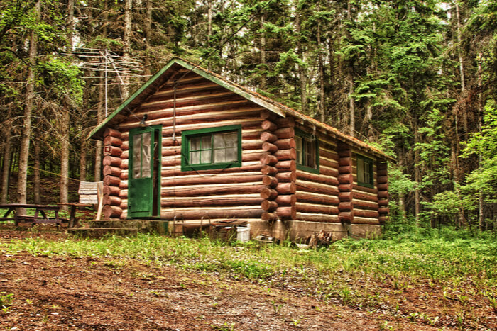 Bedroom cabin wooden tablero seleccionar