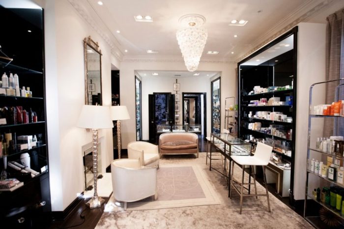 Interiors violet grey glamorous boutique la