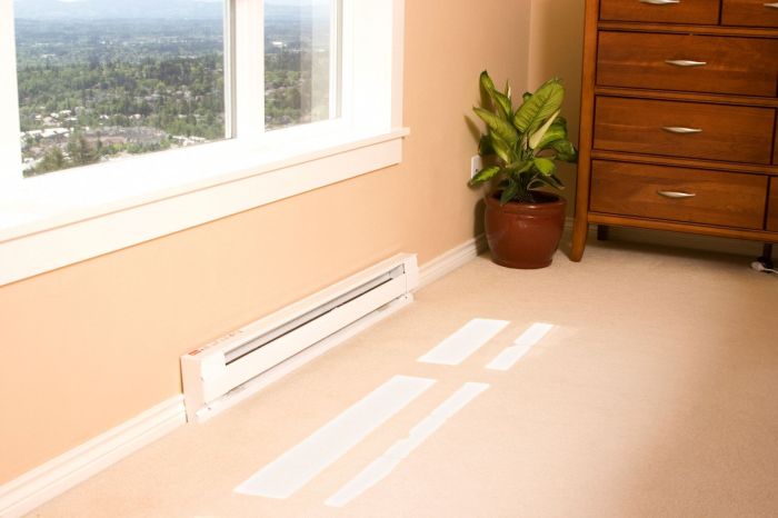 Baseboard electric heaters september august