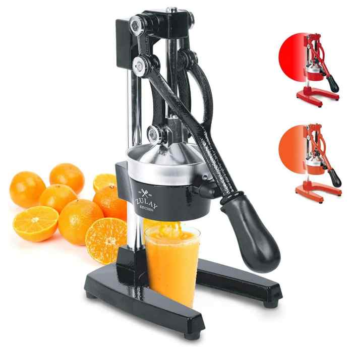 Juicer citrus gourmia juicers grapefruit exprimidor squeezer prensa juicing fashioned skid putproductreviews epicurious suction extracts features