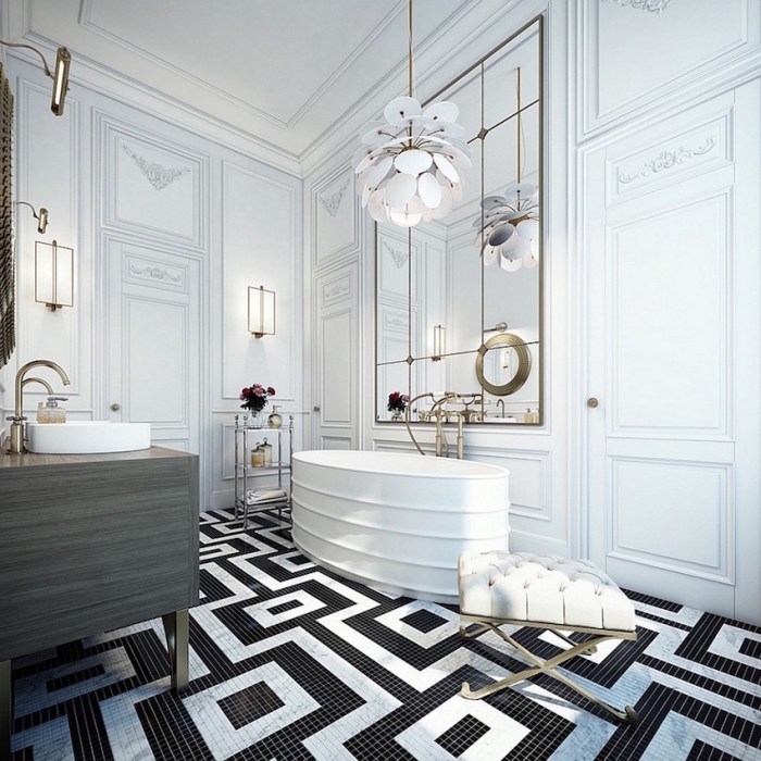 Meuble salle de bain galice blanc