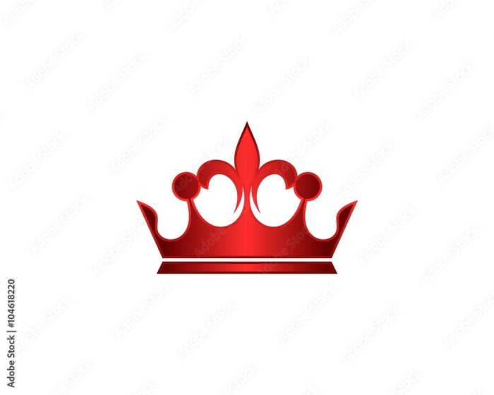 Logo b couronne rouge