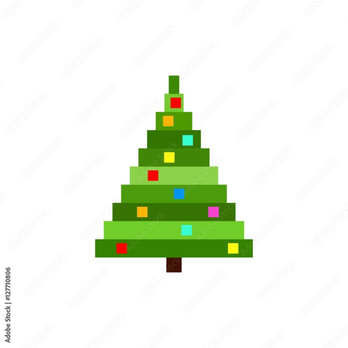 Pixel sapin de noel