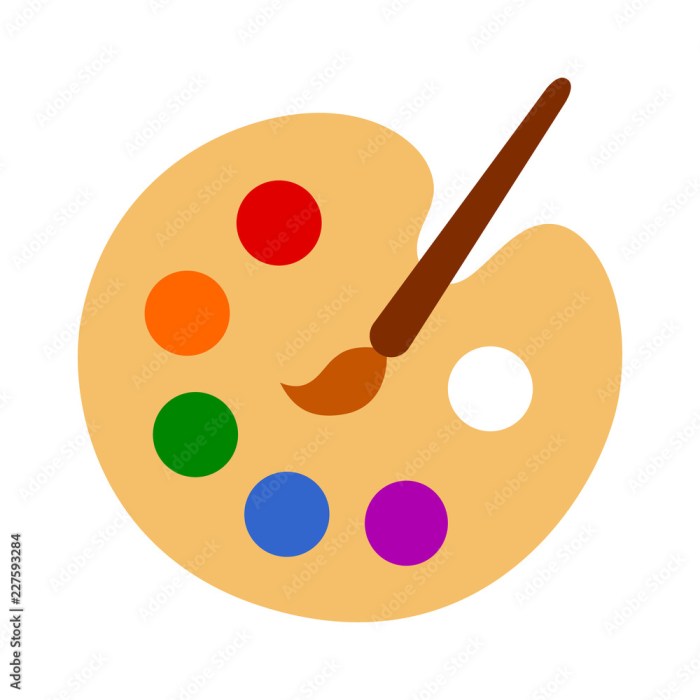 Image de palette de peinture