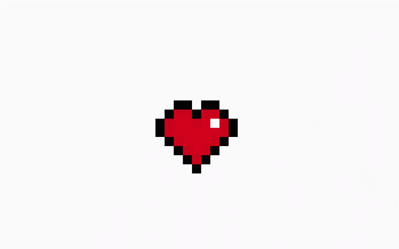 Pixel art coeur drapeau