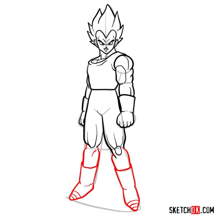 Vegeta dessin facile