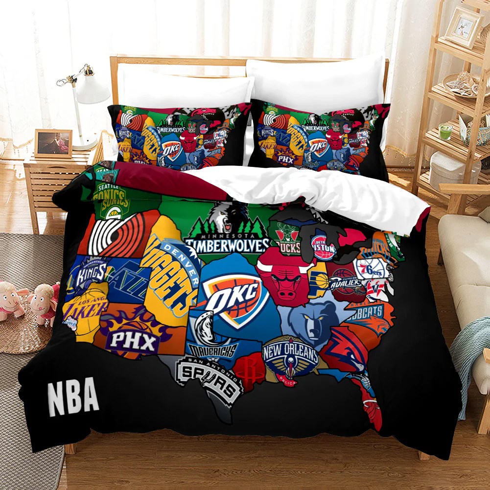 Duvet basketball sports cover society6 leatherwooddesign source