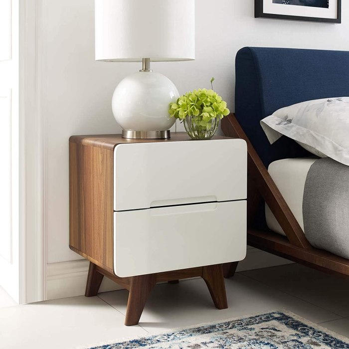 Bedside bedroom nightstand nightstands buying drawer storables modway