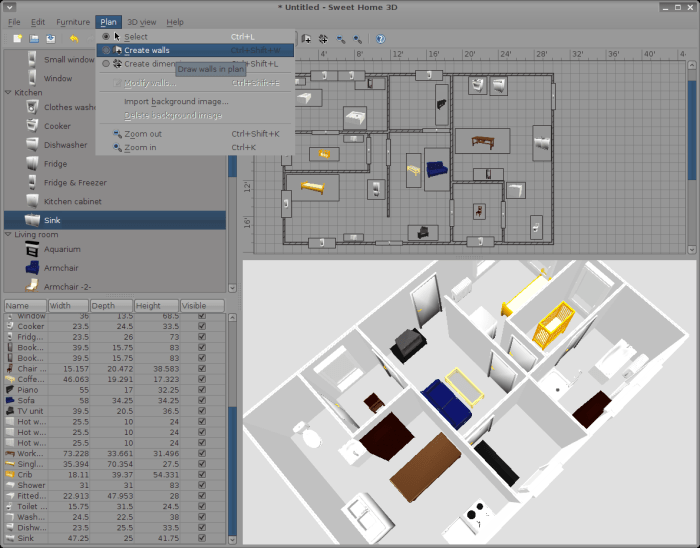 Sweet home 3d velux