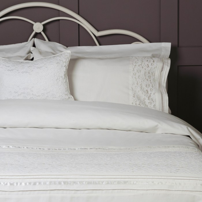 Housse de couette dentelle anglaise