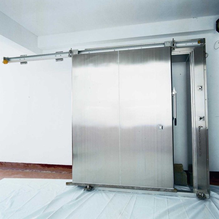 Door sliding cold room panel pu storage steel