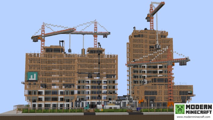 Minecraft construction moderne