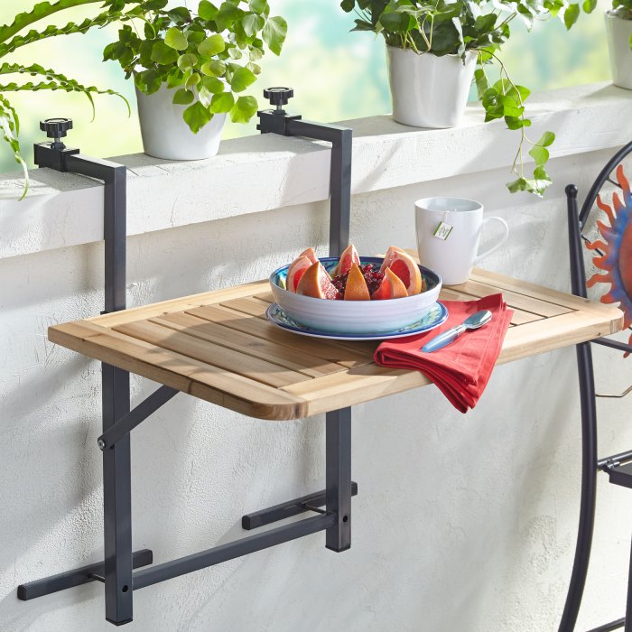 Table pliante pour balcon