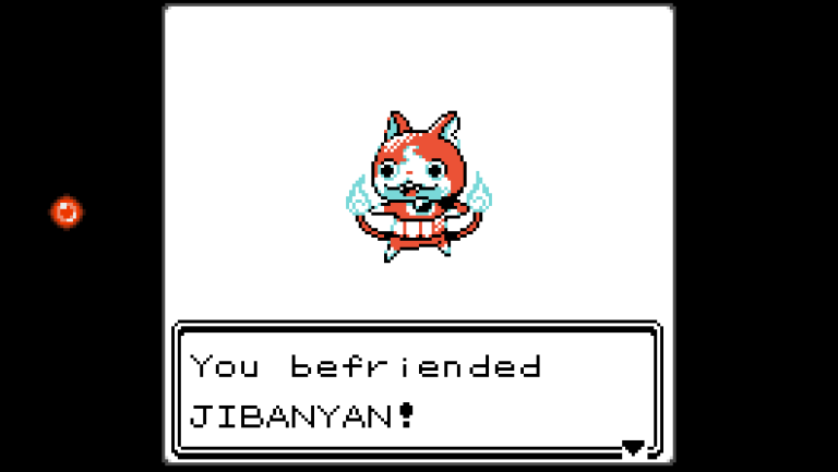 Pixel art yokai watch jibanyan