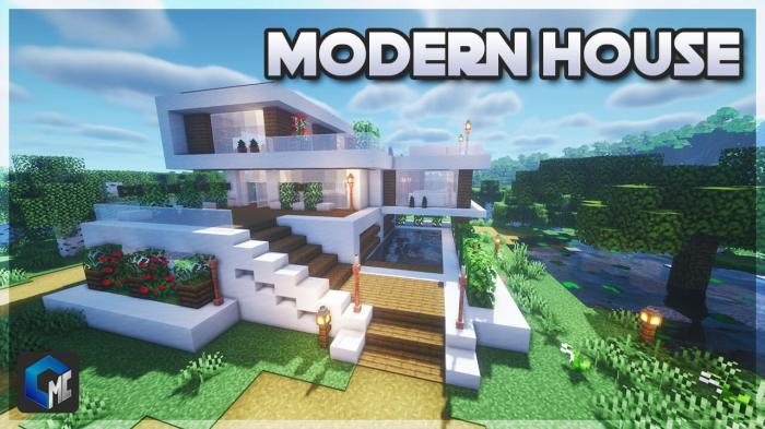 Map maison moderne minecraft