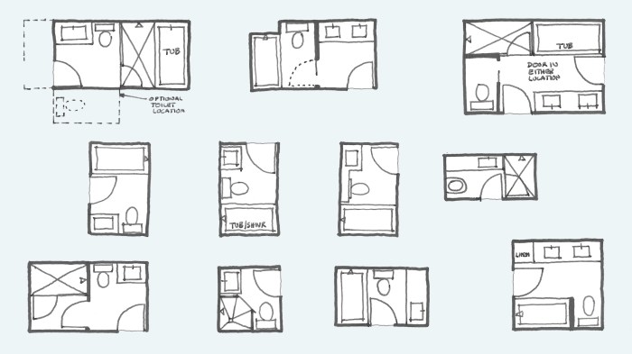 Plan salle de bain 12m2