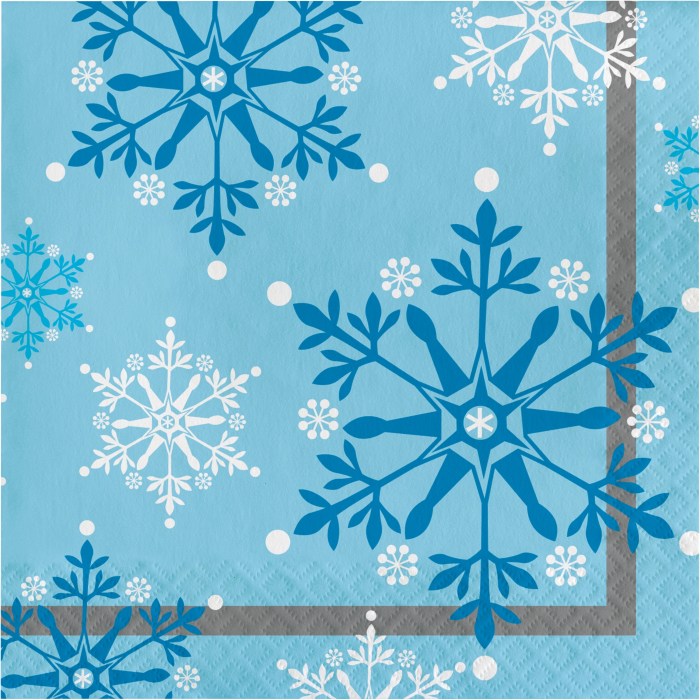 Napkin snowflake snowflakes napkins