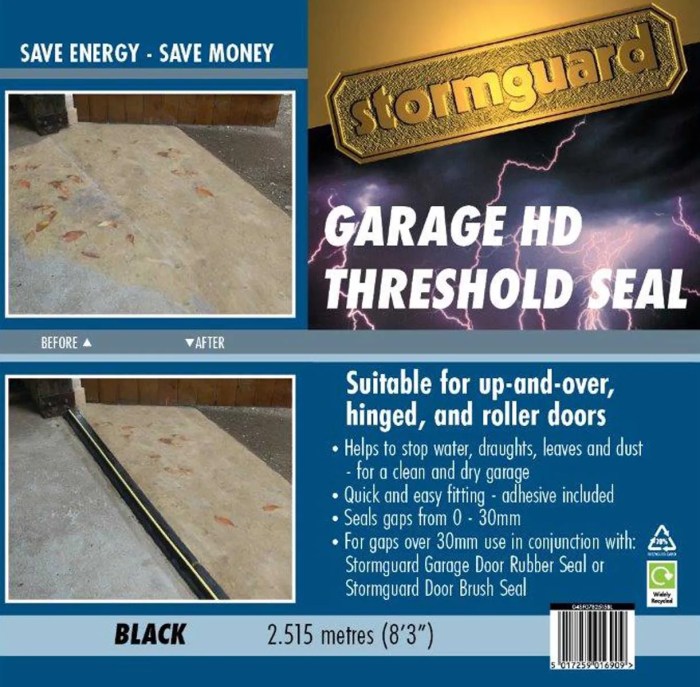 Garage door threshold seal choose board