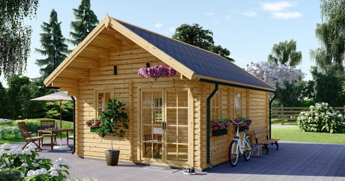 Oogarden cabane en bois