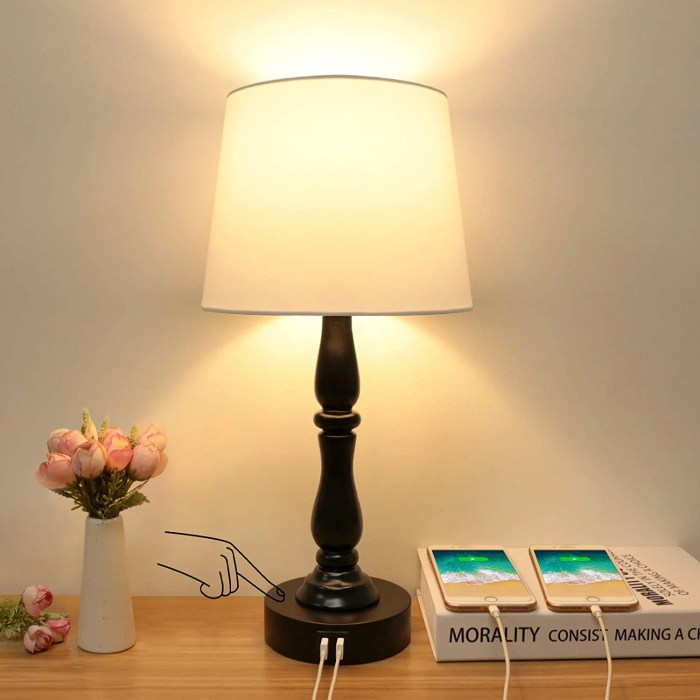 Lamp touch sensitive light table