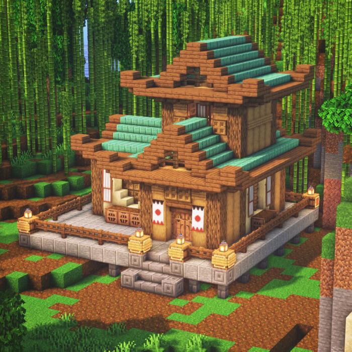 Minecraft ideas japanese japan house building pagoda samurai build castle mansion houses designs style google fortress town dragon search construction