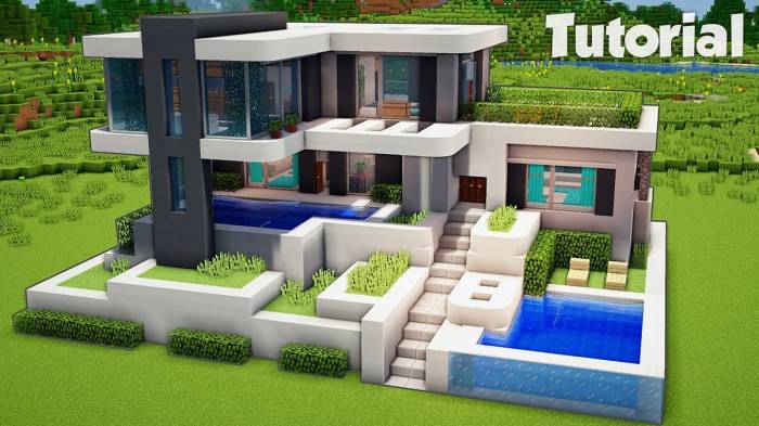 Minecraft maison moderne tuto defroi