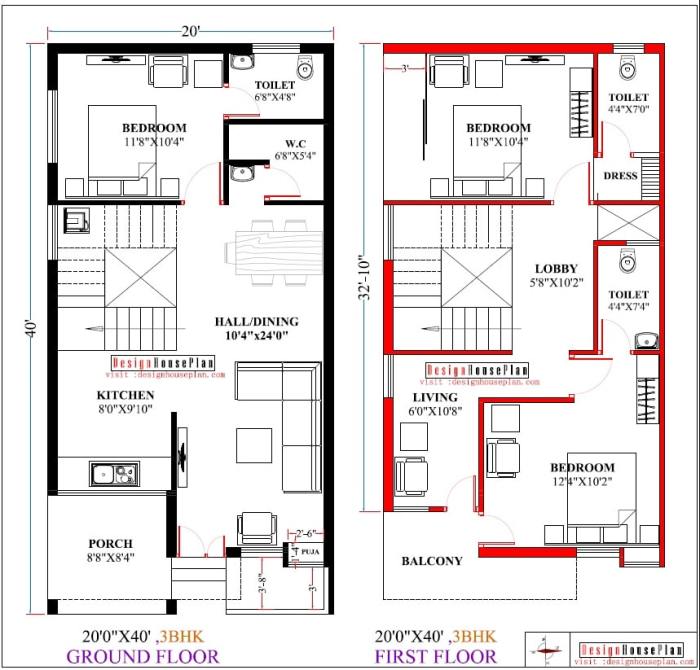 Plan de maison duplex