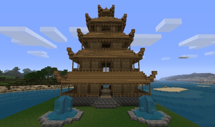 Minecraft maison chinoise