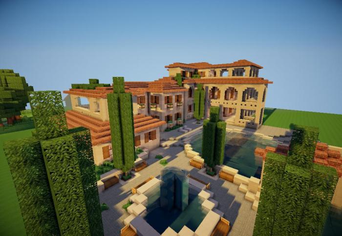 Villa italienne minecraft