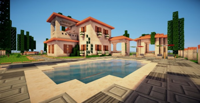 Villa italienne minecraft