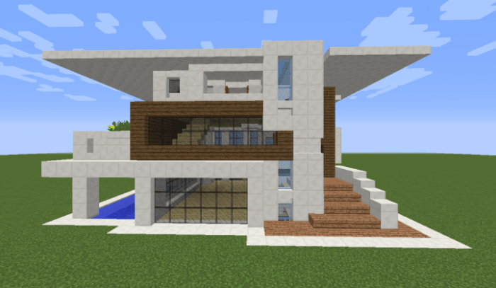 Maison en quartz minecraft