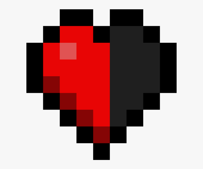 Pixel coeur facile