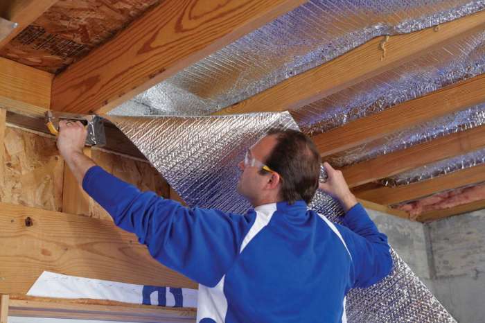 Insulation reflective basement reflectix insulating insulate attic depot