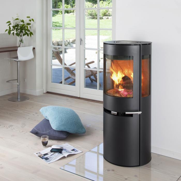 Aduro asgard 6kw stove burning wood