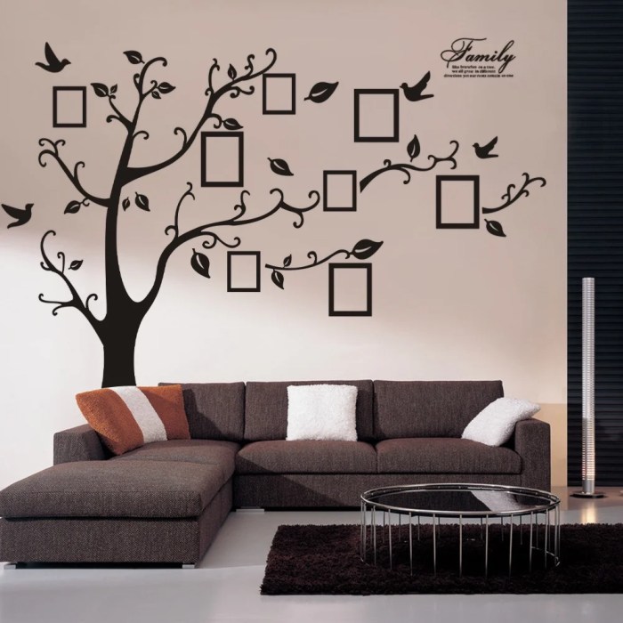 Tree wall family decal large sticker decor wallums decals frames display arbre picture color make room genealogique board living unique