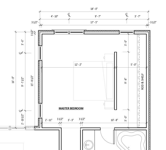 Plan suite parentale 15m2