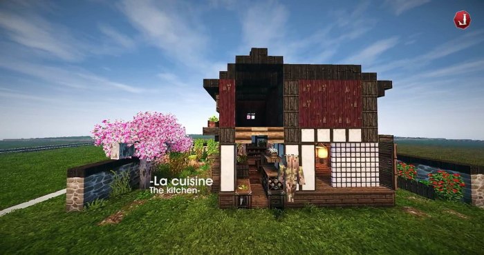 Minecraft maison japonaise