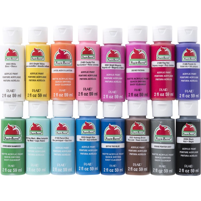 Matte acrylic paint white ml paints