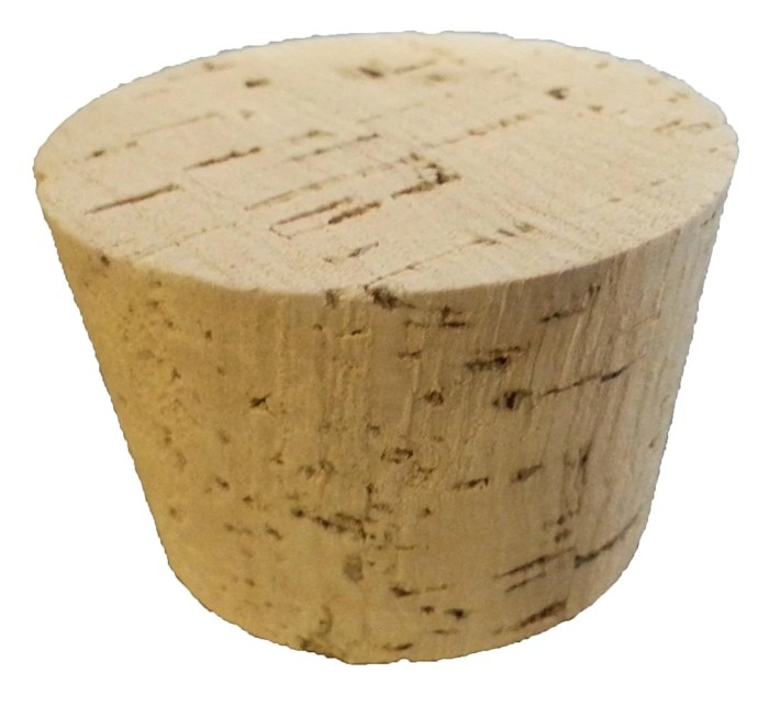 Cork stopper tapered corks inches stoppers point