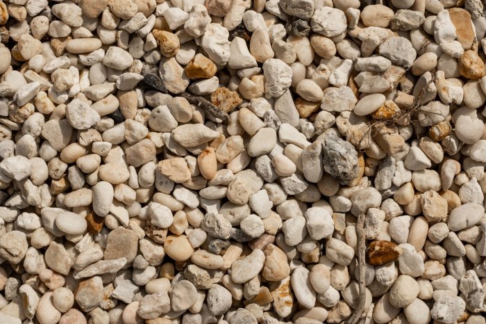 White chippings stone decorative gravel polar garden texture pebbles choose board