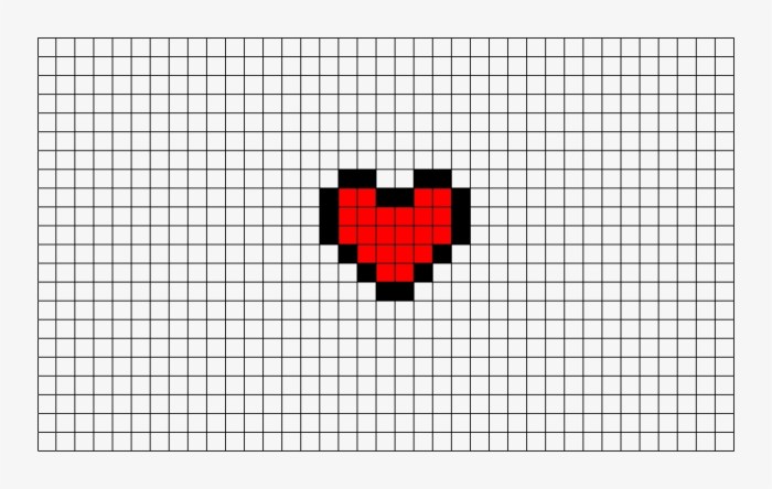 Pixel coeur facile