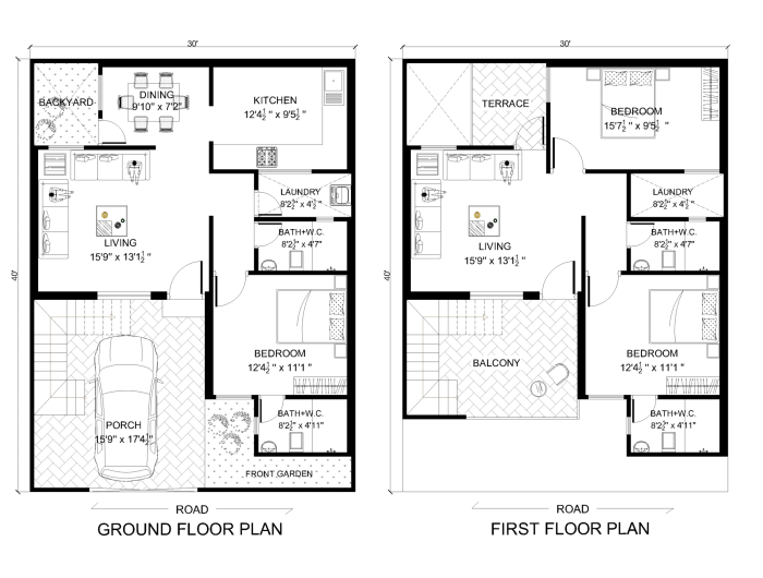 Plan de maison duplex