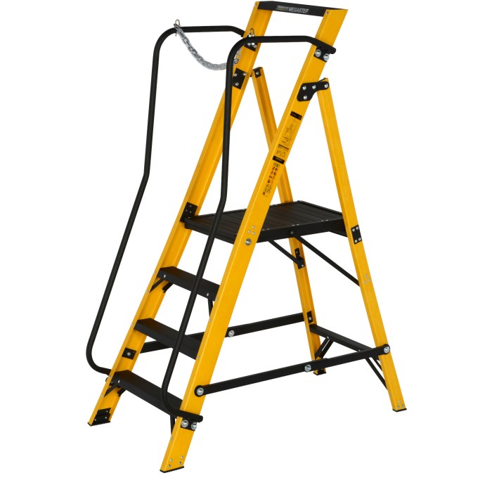 Ladder stairs ladders aide ideal security safety use top stabilizer way safely staircase stairwell diy amazon aluminum roof safe work