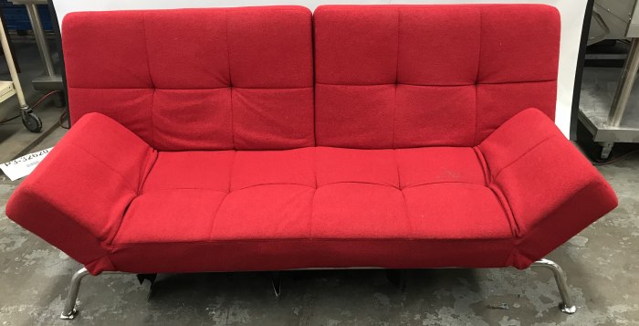 Sofa clack click bed convertible leather