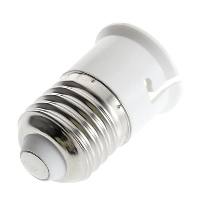 B22 adapter mengs e27 socket meterial converter abs lamp quality high mengsled