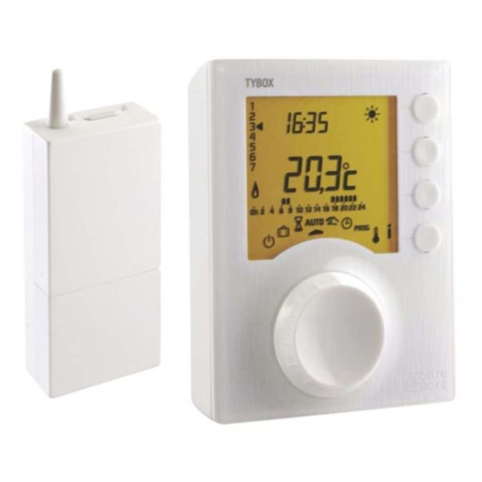 Thermostat ambiance programmable dore chaud